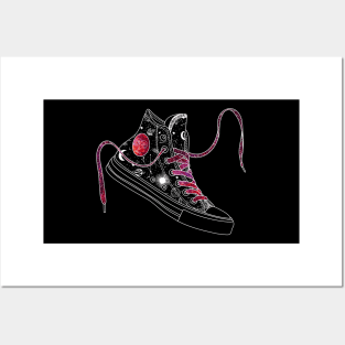 Aries high tops - Space laces Posters and Art